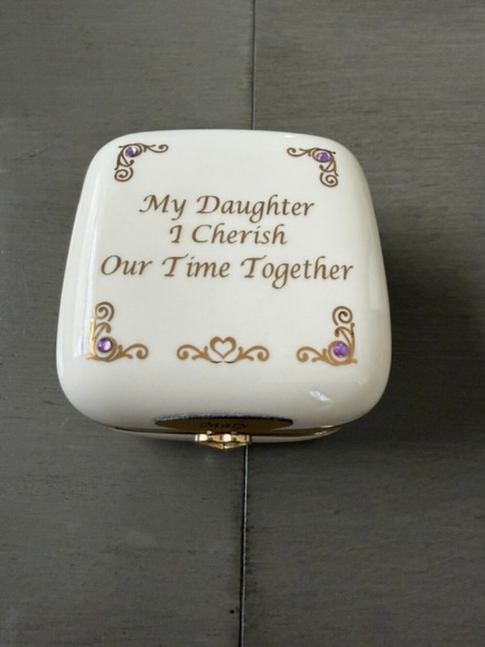 The Bradford Exchange music box clock GIFT Birthday custom name: MARY